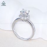  RX714 FULL MOIS 6mm Nhẫn nữ đai baguette 