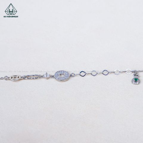A490 Lắc chân kim tiền phối túi tiền