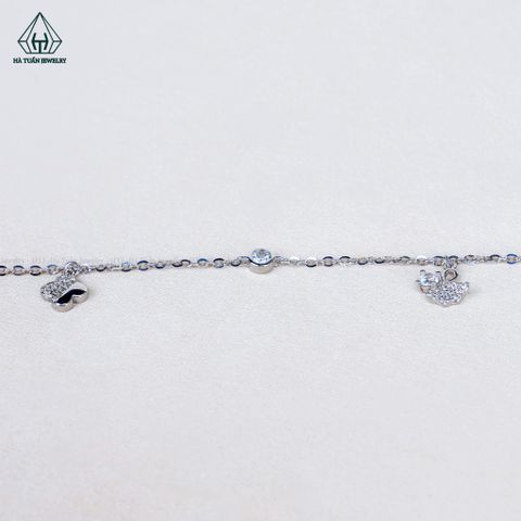 A496 Lắc chân phối charm rơi