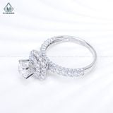  RX712 FULL MOIS 6mm Nhẫn nữ vuông tròn 