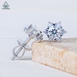  EX555 4.5mm Bông tai 6 cánh 