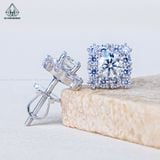  EX551 4.5mm Bông tai vuông 