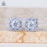  EX551 4.5mm Bông tai vuông 