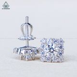  EX551 4.5mm Bông tai vuông 