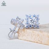  EX546 5mm Bông tai vuông cánh nhọn 