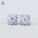  EX546 5mm Bông tai vuông cánh nhọn 