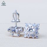  EX546 5mm Bông tai vuông cánh nhọn 