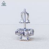  EX546 5mm Bông tai vuông cánh nhọn 