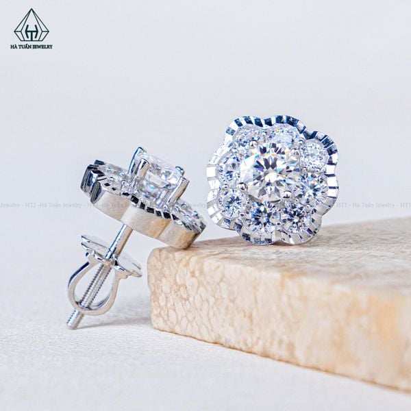  EX549 5mm Bông tai vuông 