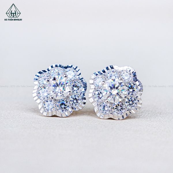  EX549 5mm Bông tai vuông 