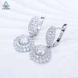  EX545 5mm Bông tai khoen hoa đá 