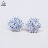  E125 Bông tai hoa đá nhọn 