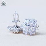  E125 Bông tai hoa đá nhọn 