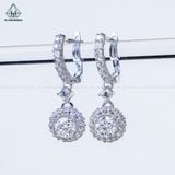  EX542 5mm Bông tai khoen hoa đá 