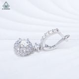  EX542 5mm Bông tai khoen hoa đá 