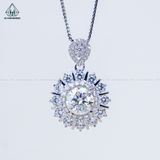  PX309 9mm Mặt dây chuyền tròn 12 cánh nhọn 