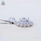  PX309 9mm Mặt dây chuyền tròn 12 cánh nhọn 