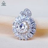  PX309 9mm Mặt dây chuyền tròn 12 cánh nhọn 