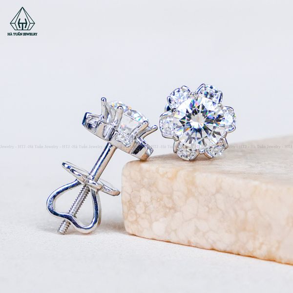  EX658 FULL MOIS 5mm Bông tai 6 cánh (Không giấy) 