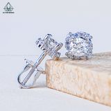  EX558 4.5mm Bông tai vuông chong chóng 