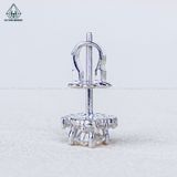  EX558 4.5mm Bông tai vuông chong chóng 