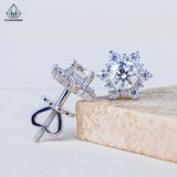  EX482 FULL MOIS 5mm Bông tai hoa 6 cánh nhọn 