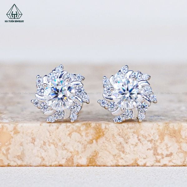  EX556 5mm Bông tai xoáy 7 cánh 