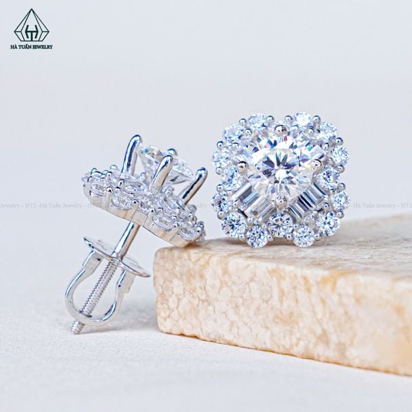  EX531 5.4mm Bông tai hoa 4 cánh 