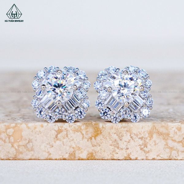  EX531 5.4mm Bông tai hoa 4 cánh 