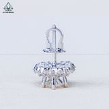  EX531 5.4mm Bông tai hoa 4 cánh 