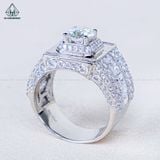  RMX075 7mm Nhẫn nam viền baguette 