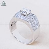  RMX159 7.5mm Nhẫn nam 4 hàng tấm 