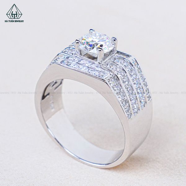  RMX159 7.5mm Nhẫn nam 4 hàng tấm 