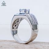  RMX159 7.5mm Nhẫn nam 4 hàng tấm 