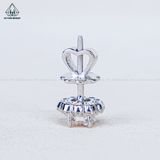  EX137 FULL MOIS 5mm Bông tai viền tấm hoa (không mã cạnh) 