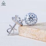  EX137 FULL MOIS 7mm Bông tai viền tấm hoa (không mã cạnh) 