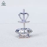  EX137 FULL MOIS 7mm Bông tai viền tấm hoa (không mã cạnh) 