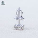  EX465 4mm Bông tai vuông 