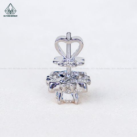 EX667 FULL MOIS 4.5mm Bông tai vuông cánh nhọn