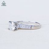  RX384 6.5mm Nhẫn nữ đai 2 hàng tấm 
