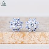  EX412 5mm Bông tai 8 cánh nhọn 