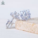  EX563 4mm Bông tai vuông nhọn 