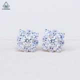  EX563 4mm Bông tai vuông nhọn 