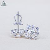  EX563 4mm Bông tai vuông nhọn 