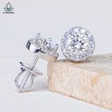  EX300 7mm Bông tai tròn Halo 