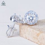  EX300 6mm Bông tai tròn Halo 