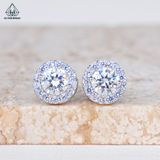  EX300 7mm Bông tai tròn Halo 