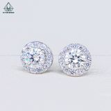  EX300 6mm Bông tai tròn Halo 