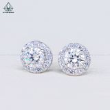  EX300 7mm Bông tai tròn Halo 