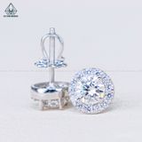  EX300 7mm Bông tai tròn Halo 